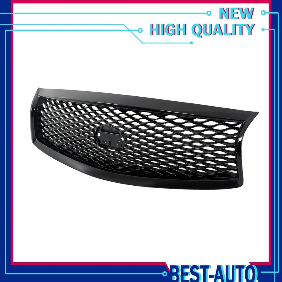 Glossy Black For Infiniti Q70 Q70L 2015-2019 Front Upper Grille W/Camera Option Foto 1 de 4