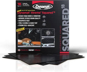 Xtreme Sound Deadening Car Insulation Squared 18 Pack – Noise Dampening Kit for - Picture 1 of 3