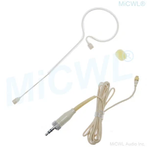 Auriculares inalámbricos beige micrófono para micrófonos de cable desmontables Sennheiser G2 G3 G4 - Imagen 1 de 9