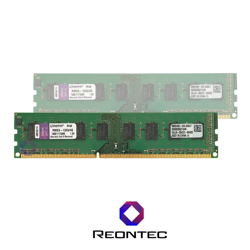 4GB RAM PC Kingston PC3 - 10600 DDR3 RMD3-1333/4G - Immagine 1 di 1
