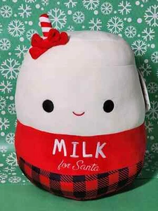 Raro Squishmallows Christmas Squad Alten the Milk For Santa 12" Nuevo con etiquetas Comida navideña - Imagen 1 de 2