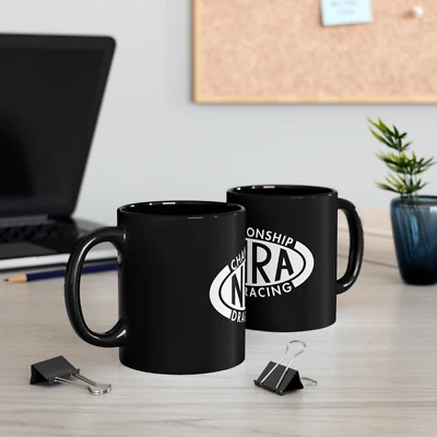 THREETWO CLOTHING NHRA Drag Racing Championship 11oz Coffee Tea Black Mug