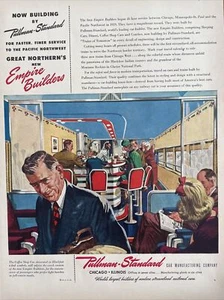 1946 Vintage Pullman Standard Print Ad. Coffee Shop - Picture 1 of 1