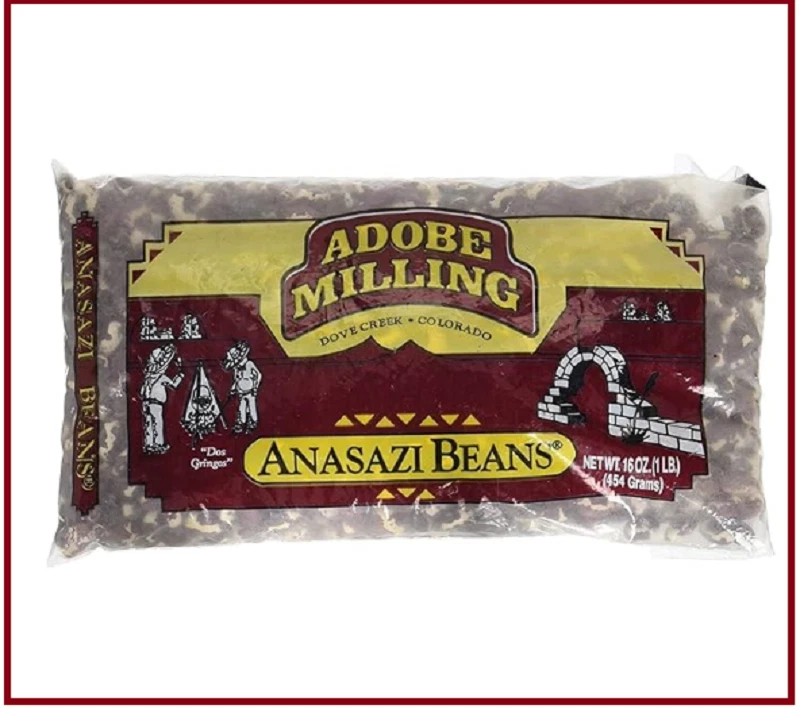 Paquete de 6 bolsas de frijoles Anasazi secos de fresado de Adobe 16 oz Foto 1 de 1