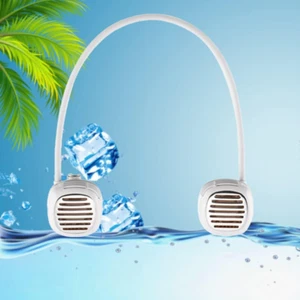 Portable Neck Fan Stepless Speeds Wearable Personal Fan Hands Free Bladeless Fan - Picture 1 of 5