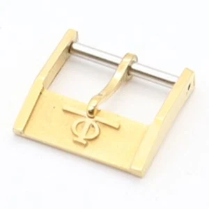 BAUME & MERCIER Genuine Buckle Men's Watch Strap Band Parts Gold Color 14mm #3 - Picture 1 of 3