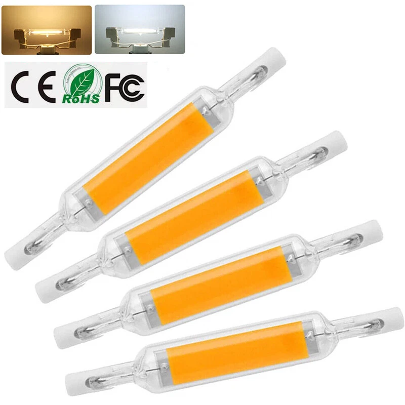 Dimmable R7s 78mm/118mm 10/5W 220V COB LED Flood Light Bulbs Glass Lamps HL - Image 1 of 3