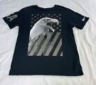 Nike Tee Men’s Sz L USA Olympic Team Eagle Black T-Shirt Athletic Cut￼￼￼￼