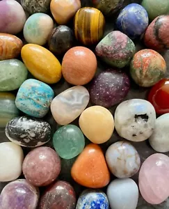 Tumbled Stones Natural Crystal BIG 25-40mm Polished Tumble Gemstone Tumblestone - Picture 1 of 263