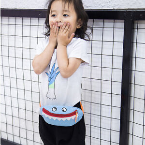 Children Waist Bag Cute Cartoon Shark Chest Bag For Boy Girl Baby TDM