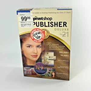Broderbund The PrintShop Publisher Deluxe Version 21 (Windows XP) Complete 4 CD - Picture 1 of 7