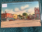 Business Section Murphy, Square, North Carolina NC -- Old Vintage Linen Postcard