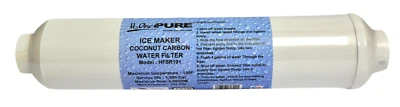 H2One Pure | Inline Bacteriostatic Ice Maker Filter for Refrigerators 10'' - Image 1 of 4