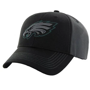 PHILADELPHIA EAGLES HAT MVP BLACKBALL TWO TONE NFL FOOTBALL CLASSIC TEAM CAP NEW - Picture 1 of 3