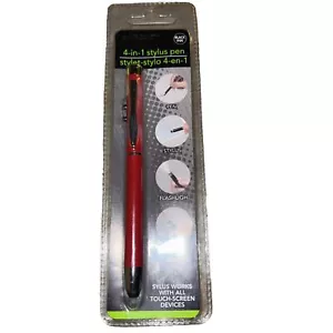 E-CIRCUIT MULTIFUNCTIONAL STYLUS FLASHLIGHT PEN RED .. - Picture 1 of 4