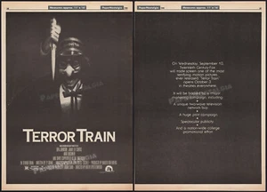 TERROR TRAIN - Orig. 1980 Trade AD/ poster_ Jamie Lee Curtis - David Copperfield - Picture 1 of 3