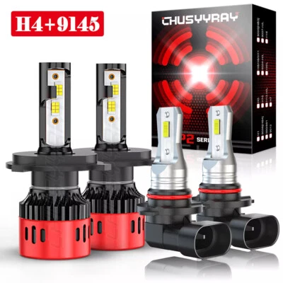 For Toyota Sequoia 2001-2007 -4pc Combo 6000k LED Headlight Bulb + Fog Light Kit - Image 1 of 4