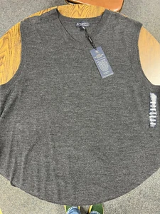 Neu mit Etikett Hart Schaffner Marx Pullover Weste feine Merinowolle V-Ausschnitt XLT grau - Bild 1 von 6