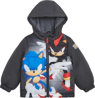 Sonic Boys’ Heavyweight  Bubble Jacket Winter Coat Size 4, 5/6, 7, 8, 10, 12, 14 - Image 1 of 3