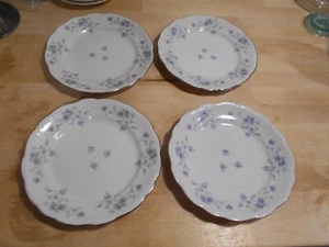 4 Johann Haviland BLUE GARLAND Pattern 7 5/8" Salad Plates Very Lightly Use 8007 - Picture 1 of 3