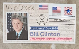 President Bill Clinton First Day Cover FDC Saxaphone American Flag USA Stamp ACE - Picture 1 of 1