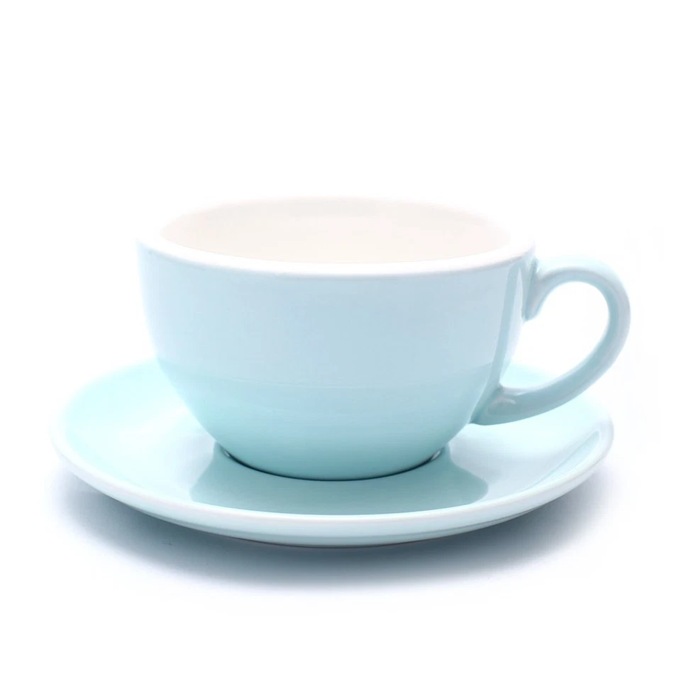 Coffeezone Latte Art Cup and Saucer for Latte & Cappuccino Great Cup Shape fo...