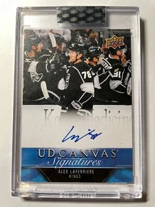 23-24 UD Clear Cut Hockey - Rookie Canvas Signatures Auto CS-AL Alex Laferriere - Picture 1 of 2