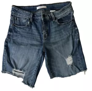 Eunina Jeans size 11 Women’s Distressed Cut -off Mid Rise Relaxed Skinny - Picture 1 of 12