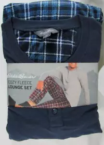 Eddie Bauer Acogedor Tejido Henley y Microfleece Pantalones Conjunto de Salón Pequeño Nuevo en Paquete #W102 - Imagen 1 de 1