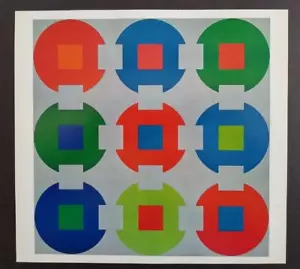 Victor Vasarely ""0694-Opale-4" montierter Offset-Farblithographie 1971 - Bild 1 von 1