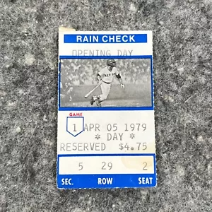 1979 RED SOX OPENING DAY TICKET STUB- April 5,1979 - Picture 1 of 6