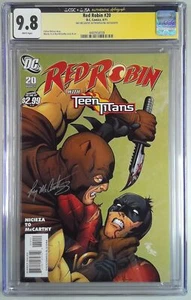 RED ROBIN 20 CGC 9.8 SIGNED RAY MCCARTHY (SLAB GRADE) - Picture 1 of 1