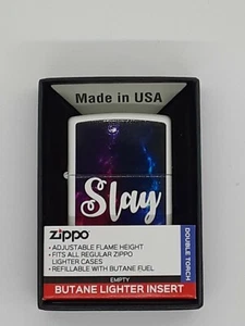 Zippo Slay Design 29620 "Double Torch" butane lighter, adjustable & adjustable - Picture 1 of 7