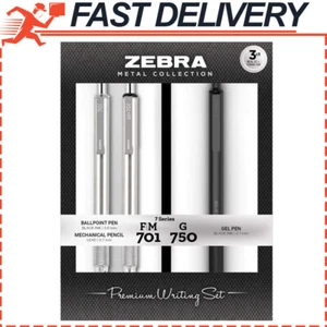 3-Pack Zebra Pen G-750 Retractable Gel Pen, F-701 and M-701 Retractable Set - Picture 1 of 8