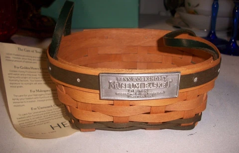 HENN WORKSHOPS MUSEUM W/ GREEN ACCENT WEAVE BASKET  - 8th Edition Cover