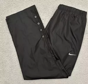 Nike Golf Men's Windbreaker Pants Black Joggers Snap Legs Size Medium Xmas Gift - Picture 1 of 5