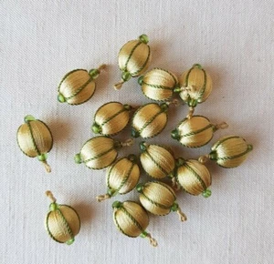 SWELL TRIMMINGS 16 BEADS TASSELS YELLOW AND GREEN COLORS REF 64P2CJV - Picture 1 of 1