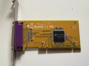 Vintage Sunix 1-port IEEE1284 Parallel Port Universal PCI Board - SUN1989 Tested - Afbeelding 1 van 8
