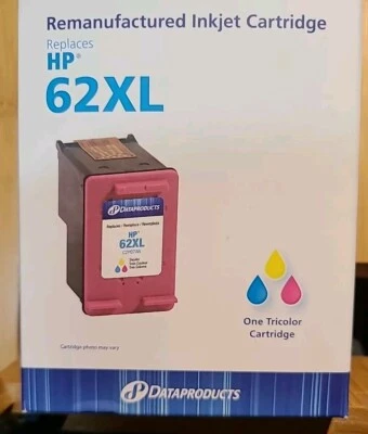 1 Pack 62 XL 62XL COLOR  Ink Cartridge For HP ENVY 5540 5541 5542 5544 5545 5548 - Image 1 of 4