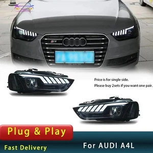 Upgrade LED Headlight For AUDI A4L A4 2013-2016 Projector DRL Dynamic Head Lamps - Picture 1 of 10