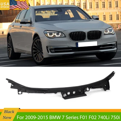 Windshield Wiper Cowl Grille Cover For 09-15 BMW F01 F02 740i 750Li 51717184563 - Image 1 of 4