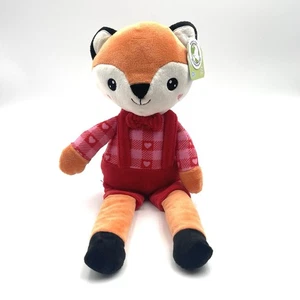 Create Imagine Valentine's Day Fox In Red Outfit Plush Toy W Rattle Crinkle New - Bild 1 von 7