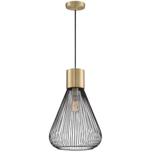 Lite Source LS-19093 Freira 1 Light 12 inch Antique Brass Pendant Ceiling Light - Picture 1 of 1