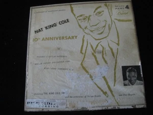 NAT KING COLE-10th Anniversary Part 4 (1954) CAPITOL 4-Cut E.P. 45 RPM 7" - Picture 1 of 5
