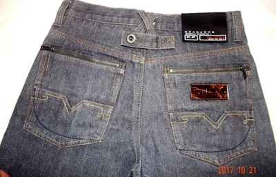 Pantalones de mezclilla azul oscuro de pierna recta Sean John para niños talla 14 Foto 1 de 4