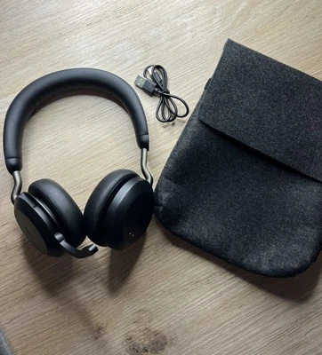 Jabra Evolve2 65 MS Stereo Bluetooth Ohraufliegende Kopfhörer - Schwarz - Bild 1 von 4