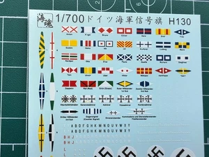 H130 1/700 Naval Signal Flag Decal Modeling Upgrade Kits - Picture 1 of 4