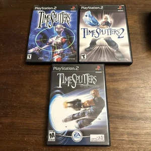 TimeSplitters 1, 2 & Future Perfetto (PlayStation 2 PS2) Completo CIB - Autentico - Foto 1 di 9