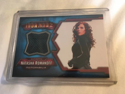 Scarlett Johansson Black Widow Iron Man 2 Costume Card Natasha Romanoff Relic  - Image 1 of 2