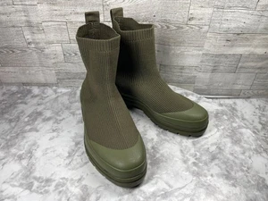 Everlane Stiefel Damen 8M Utility Reknit Schuhe grün Strick Slipper Stollensohle Bootie - Bild 1 von 18
